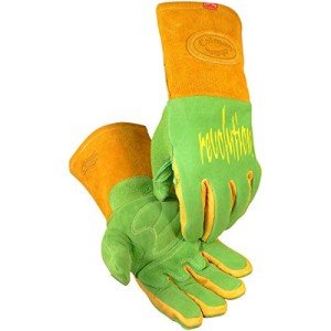 Caiman XL Green Welders and Foundry Gloves