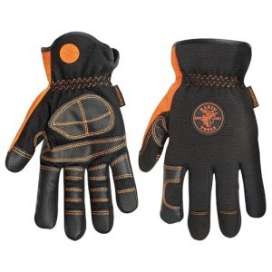Klein Tools Size L Electrician Gloves, Black/Grey