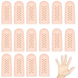 Gel Finger Protectors with Air Holes - 16 Pack