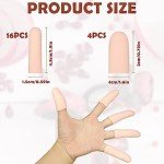 20 Pack Gel Finger Caps for Outdoor Protection