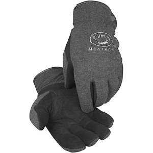Winter Work Gloves with Leather Palm and Insulation