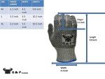 X-Large Natural Cotton Work Gloves with Dots