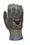 X-Large Natural Cotton Work Gloves with Dots