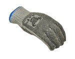 X-Large Natural Cotton Work Gloves with Dots