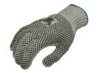 X-Large Natural Cotton Work Gloves with Dots