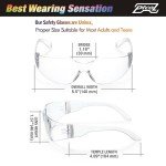 28 Pack Crystal Clear Safety Glasses - Impact Resistant