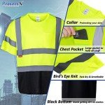 High Visibility Lime Green Reflective Safety T-Shirt 3-Pack