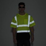 High Visibility Lime Green Reflective Safety T-Shirt 3-Pack