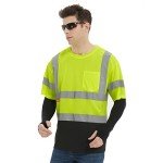 High Visibility Lime Green Reflective Safety T-Shirt 3-Pack
