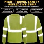 3-Pack Hi-Vis Long Sleeve Safety Shirts - Yellow