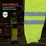 High Visibility Reflective Safety Pants - Lime