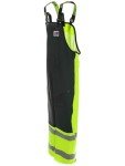 Hi-Vis Waterproof Rain Bib Pants with Knee Pads