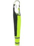 Hi-Vis Waterproof Rain Bib Pants with Knee Pads