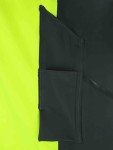 Hi-Vis Waterproof Rain Bib Pants with Knee Pads