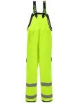 Hi-Vis Waterproof Rain Bib Pants with Knee Pads