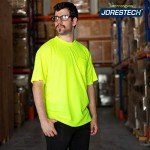 High Visibility Yellow Safety Work T-Shirt with Pocket