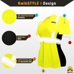 Vixen Short Sleeve Women's Safety Shirt - Yellow