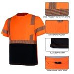 Vendace High Visibility Reflective Safety T-Shirts - 3 Pack