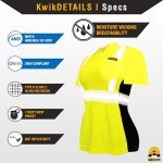 Vixen Short Sleeve Women's Safety Shirt - Yellow