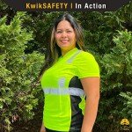 Vixen Short Sleeve Women's Safety Shirt - Yellow