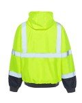 Hi-Vis Reflective Warm-Up Bomber Jacket - Yellow