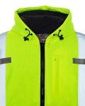 Hi-Vis Reflective Warm-Up Bomber Jacket - Yellow