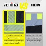High Visibility Fleece Lined Safety Bomber Jacket