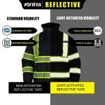 High Visibility Fleece Lined Safety Bomber Jacket