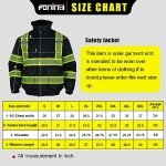 High Visibility Fleece Lined Safety Bomber Jacket