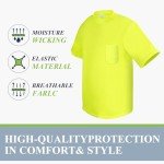 High Visibility Safety T-Shirts 6 Pack for Men