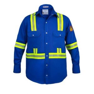 High Visibility Flame Resistant Shirt - Royal Blue 2XL