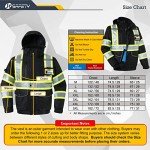 Hi-Vis Waterproof Winter Bomber Jacket with Pockets