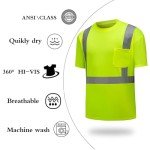 High Visibility Quick Dry Reflective Safety Shirt