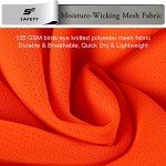 Men's Hi-Vis Safety Shirts with Pocket - 5XL