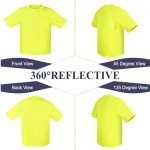 High Visibility Safety T-Shirts 6 Pack for Men