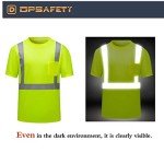 High Visibility Quick Dry Reflective Safety Shirt