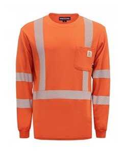 High Visibility Flame Resistant Orange Tee Shirt