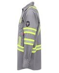 Hi-Vis Flame Resistant Shirt for Men - Light Gray