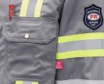 Hi-Vis Flame Resistant Shirt for Men - Light Gray