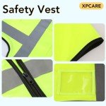 10-Pack Hi Vis Reflective Safety Vests - Green