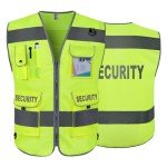 High Visibility Security Vest with 9 Pockets