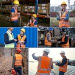 Hi-Vis Reflective Safety Vest with Pockets - 2 Pack