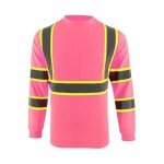 High Visibility Reflective Safety Shirt for Men - Pink