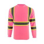 High Visibility Reflective Safety Shirt for Men - Pink