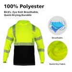 Hi-Vis Reflective Long Sleeve Safety Shirt for Men