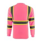 High Visibility Reflective Safety Shirt for Men - Pink