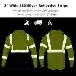 Hi-Vis Reflective Long Sleeve Safety Shirt for Men