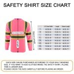 High Visibility Reflective Safety Shirt for Men - Pink