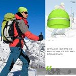Reflective Neon Fleece Beanie Hat for Safety
