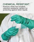 Nitrile Chemical Resistant Gloves - 2 Pairs, Large